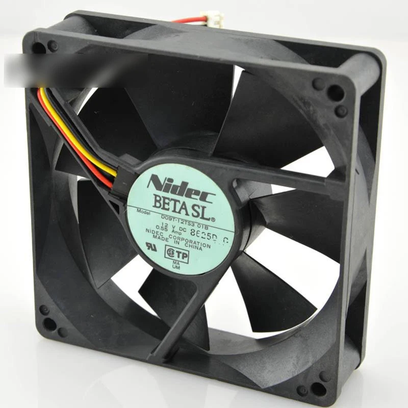 S New for Nidec D09T-12TS3 01B DC12V 0.55A 3 Pin Cooling Fan#QW