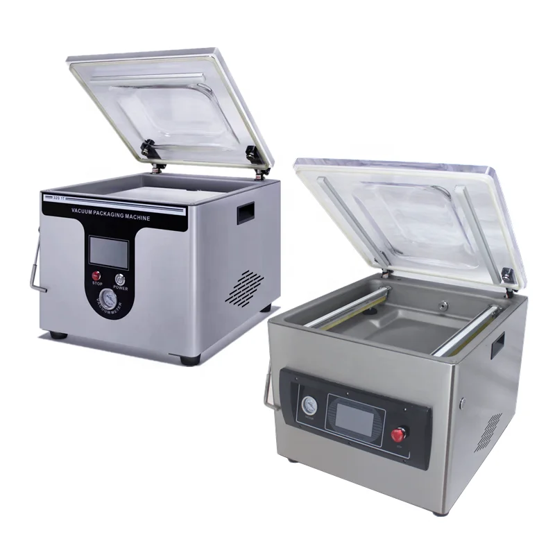 Ruibao DZ300 Single Chamber Table Vacuum Sealing Machine for Chicken Meat Food Cheese Dates Vegetables Vacuum Packing