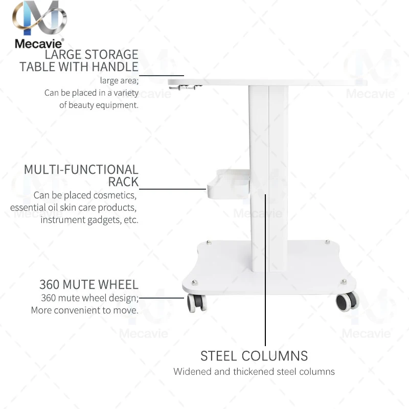 Professional Multi-Purpose Utility Cart for Beauty Salon Barber Shop Tattoo Studio Lab Clinic Heavy Duty Rolling Organizer Cart