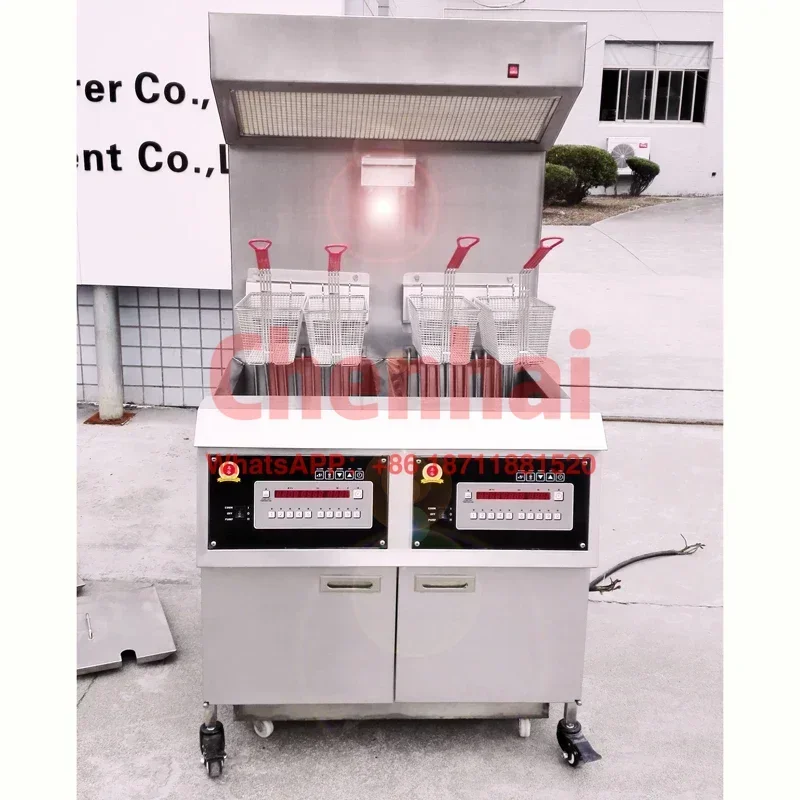 Special offer for commercial fish and chips without ventilation hood, deep fryer for 15 days, including package tax and delivery