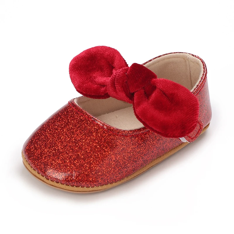 

Adorable Princess Shoes for Youngsters: Stylish And Versatile Soft-Soled Shoes with a Bow