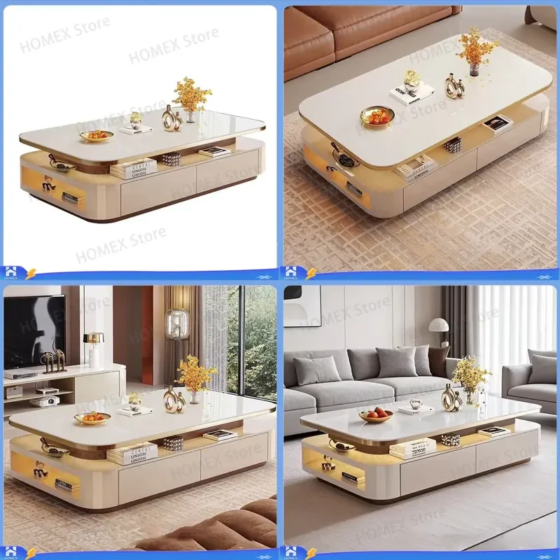 Modern Simple Wooden Coffee Table Light Luxury Corner Side Table Easy Assembly Small Living Room Furniture Nordic Style End