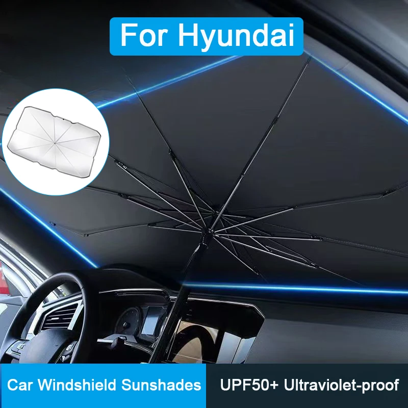 Pare-soleil de pare-brise de voiture, ombrage avant, parapluie pour Hyundai i20 i30 Fête 20 Fête 25 Fête 35 Elantra Accent