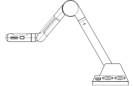 Wireless Robotic Frame Book Scanner Document Camera A3 A4 Size Management Document Scanner For Online Class