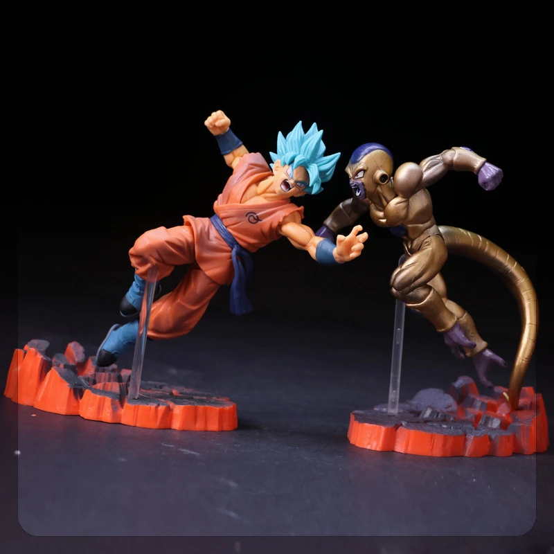 

15cm Dragon Ball Goku Frieza Battle Stance Japan Anime Figure Model Statue Boy Collection Desktop Decoration Ornament Toys Gift