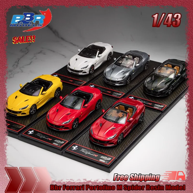 

Новинка на складе Bbr 1:43 Ferrari Portofino M Spider, ограниченная серия, имитация миниатюрной смолы, модель гоночного автомобиля, детская игрушка в подарок