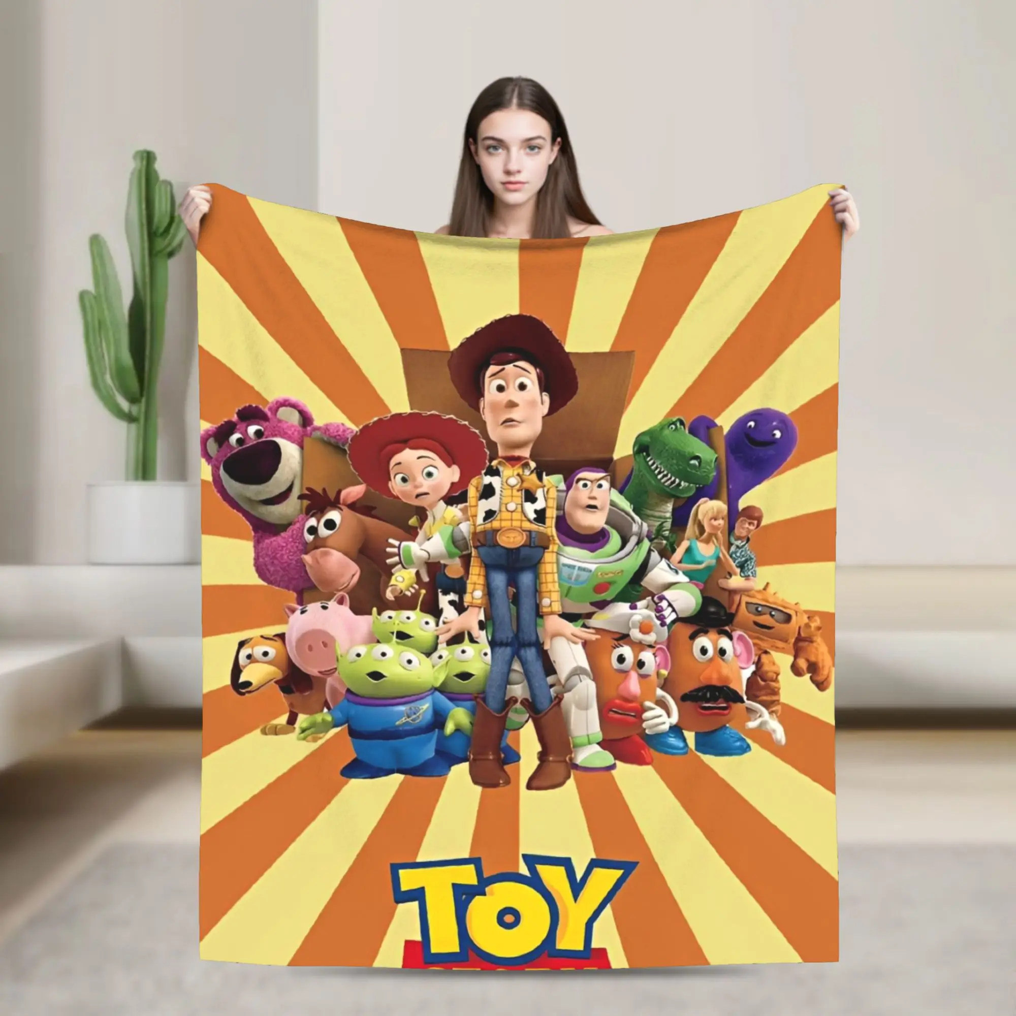 Toy Story Cartoon Merch Blanket Super Soft Warm  Throw Blankets for Couch 50x60 Inches Multiple Sizes Bedspread