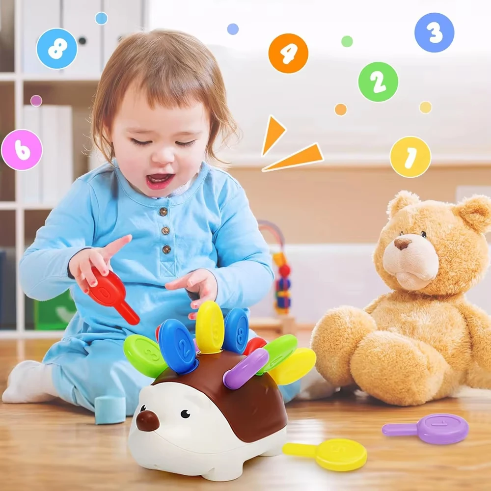 Baby Concentration Train Puzzle Early Education Toy Suitable for 1-3 Year Old Children's Hand Eye Coordination Puzzle Block Toys