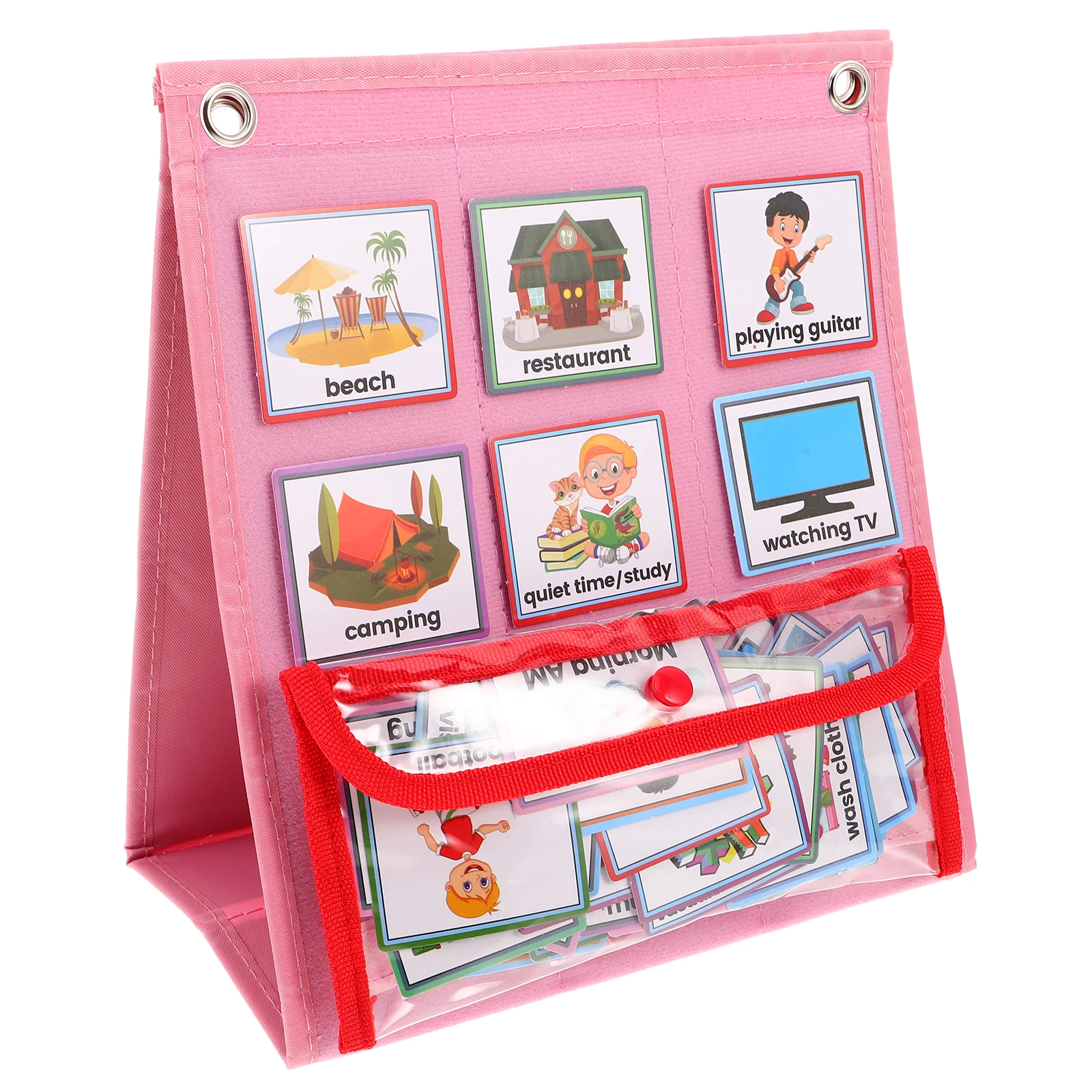 

Pink Visual Schedule For Kids Chore Reward Chart Bedtime Routine Chart Toddlers Weekly Planner Board With Cards For Home School