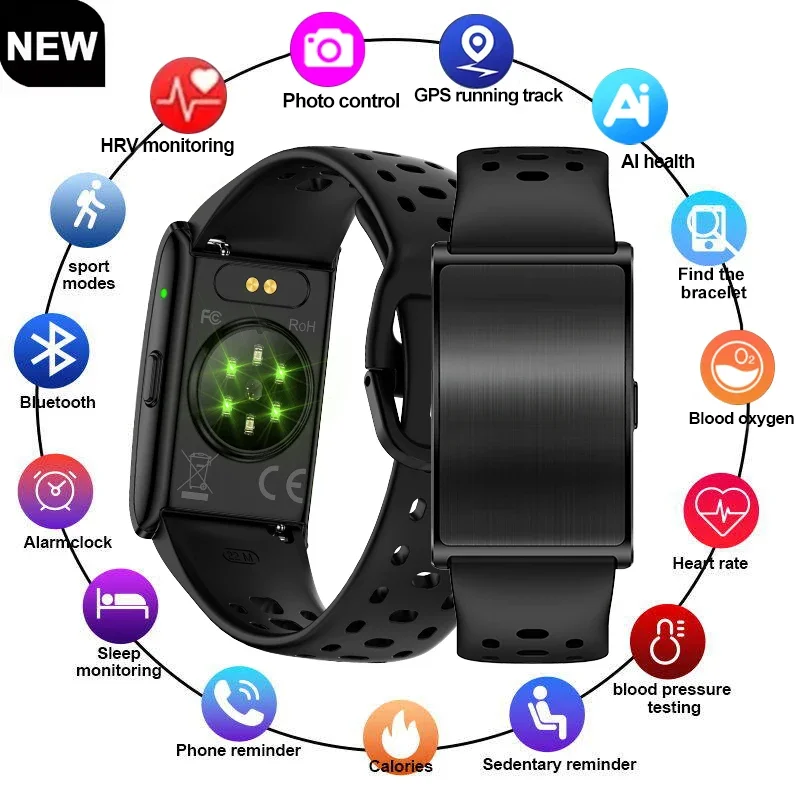 

New AI Health Data Analysis Smart Watch Couple Bracelet Heart Rate Blood Pressure Monitor Sports Fitness Tracker Band Smartwatch
