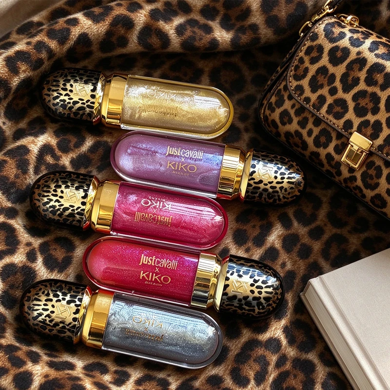 KIKO Just Cavalli × Kiko Milano 3D Hydra Lip Gloss Rebel Edition Jaguar Nectar Sunset Groove Limited Edition Mirror Lip Gloss