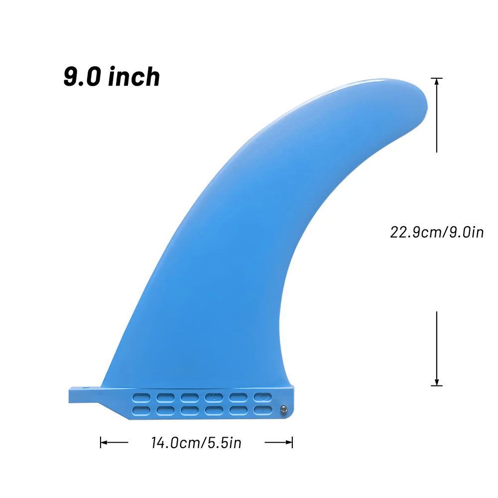 UPSURF 9" Longboard Surfbrett Kunststoffflosse SUP Board Nylon Standup Paddle Central Quilha zum Surfen Tabla De Surf Single Fin