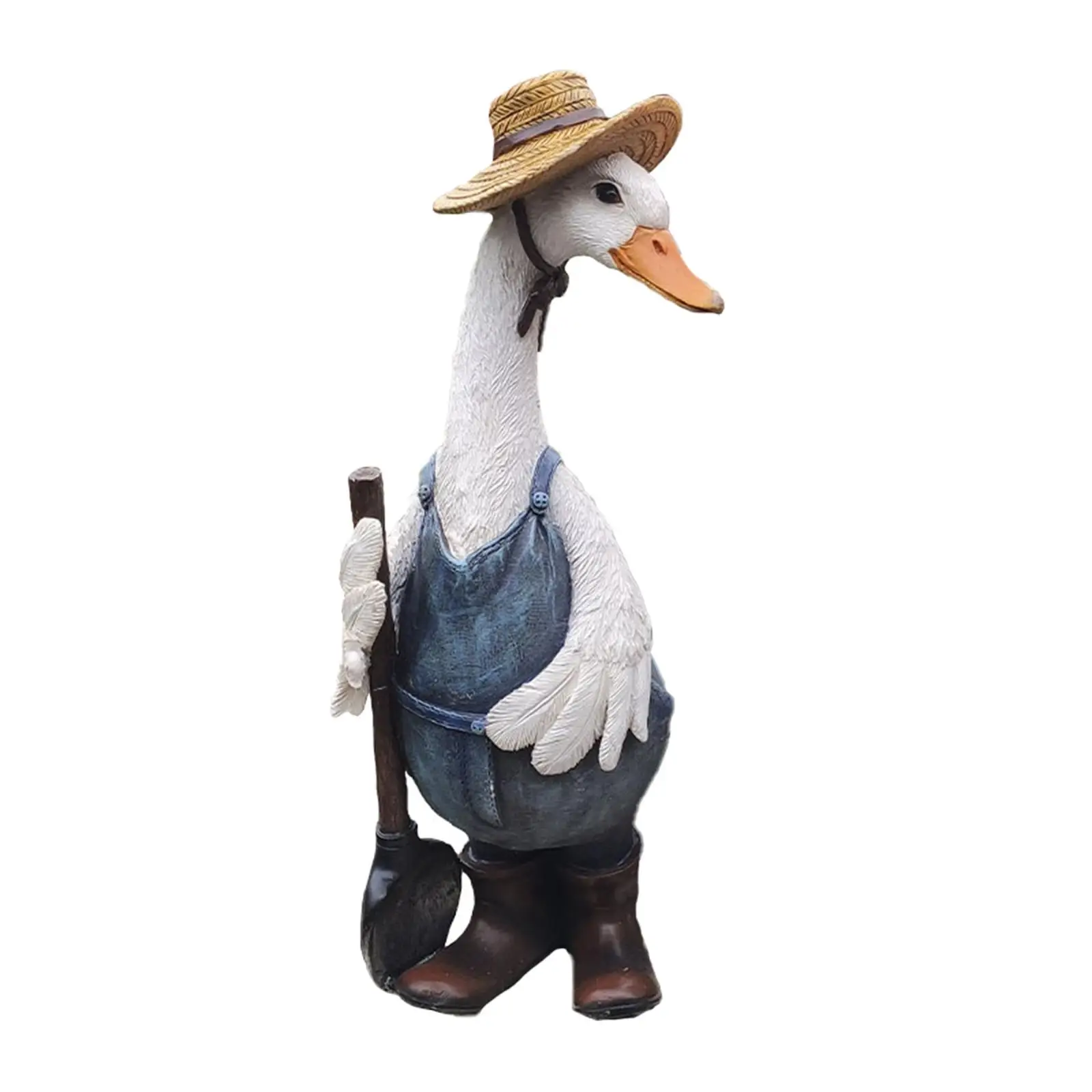 Resin Duck Garden Statue Figures Model Ornament Villa Pond Decor Art Crafts