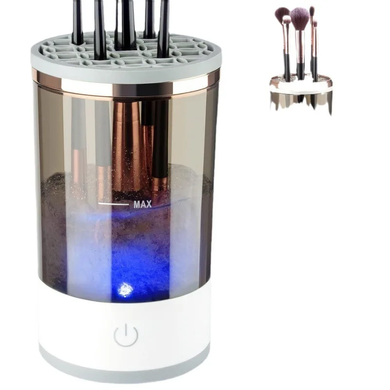 Makeup Brush Cleaner USB Plug-in Lazy Electric Cleaning Brush Storage Box Automatic Washing and Drying All-in-one Device