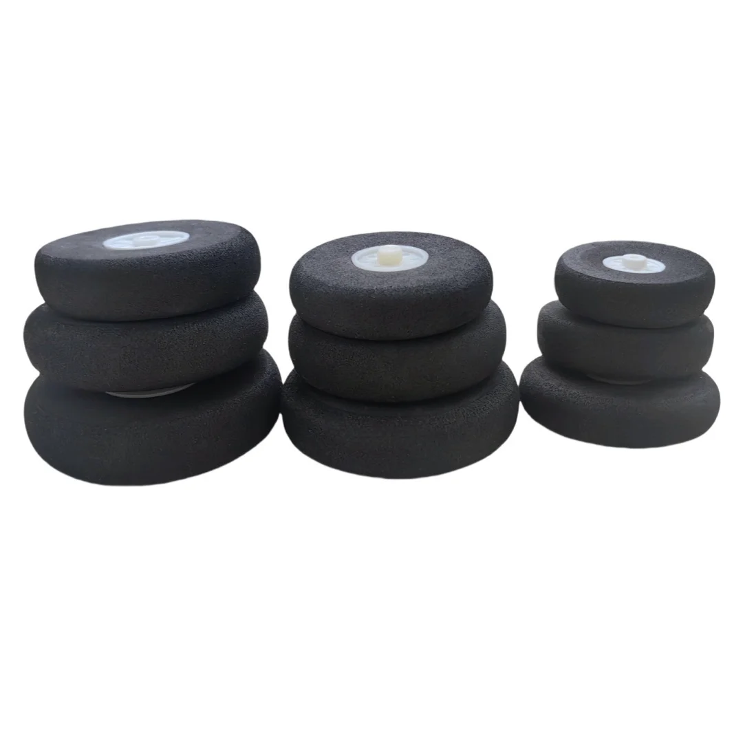 2PCS 1inch to 3Inch EVA Sponge Accessories Tail Wheel Foam Wheel Hub RC Airplane Replacement Plane Toy Parts