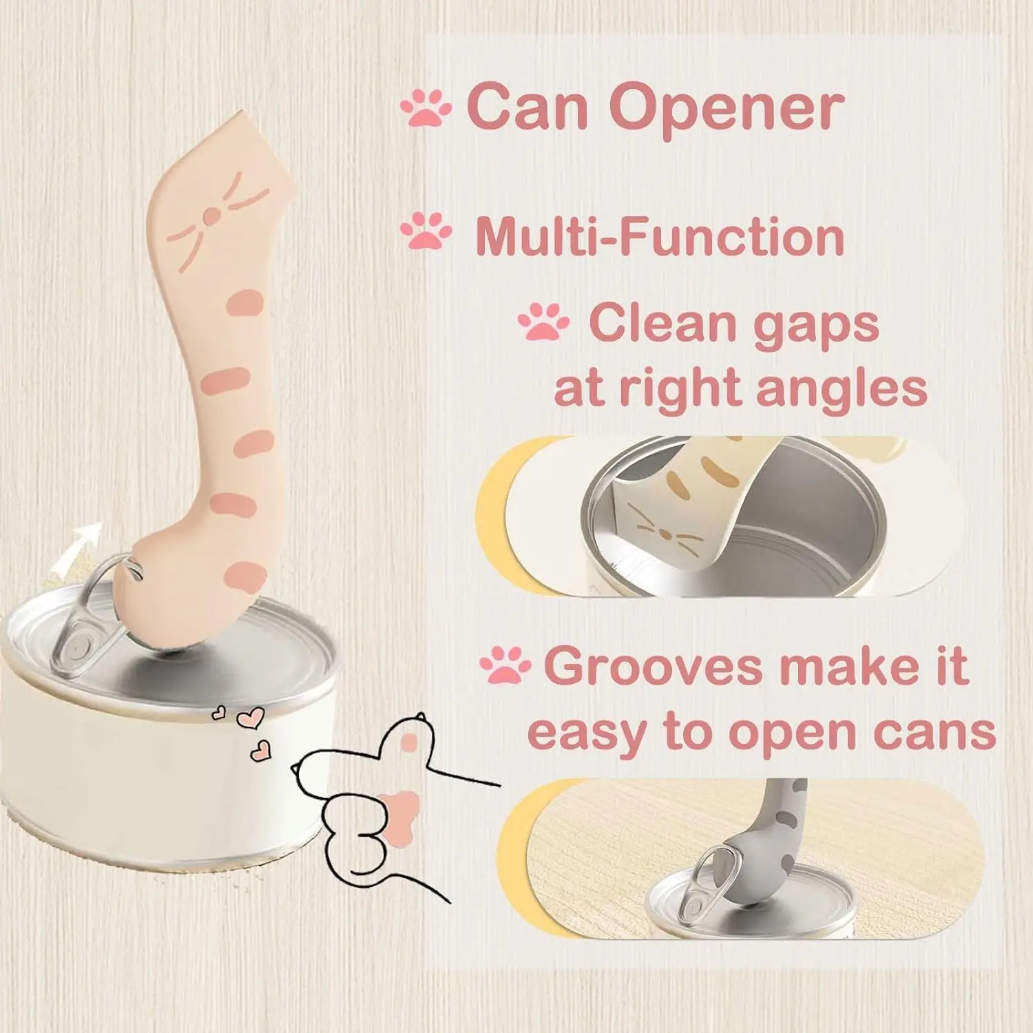 Pet Spoon Multifunctional Can Opener Wet Food Feeding Spoon Silicone Pet Can Sealing Lid Food Storage Cat Dog Accessories