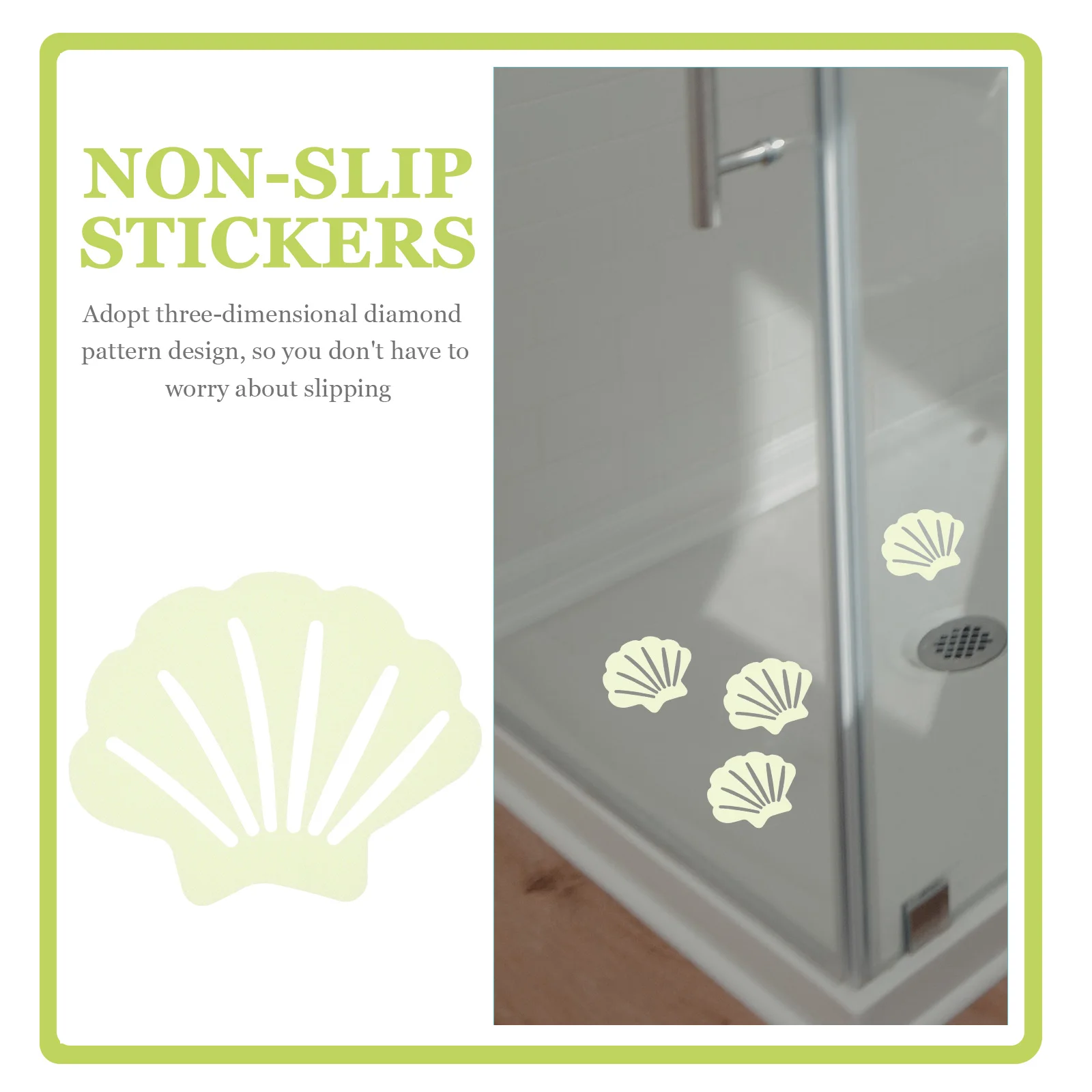 

30 Pcs along with Non-slip Stickers Bathroom Anti-s Strip Decal Bathtub Decals Bracket Nonslip