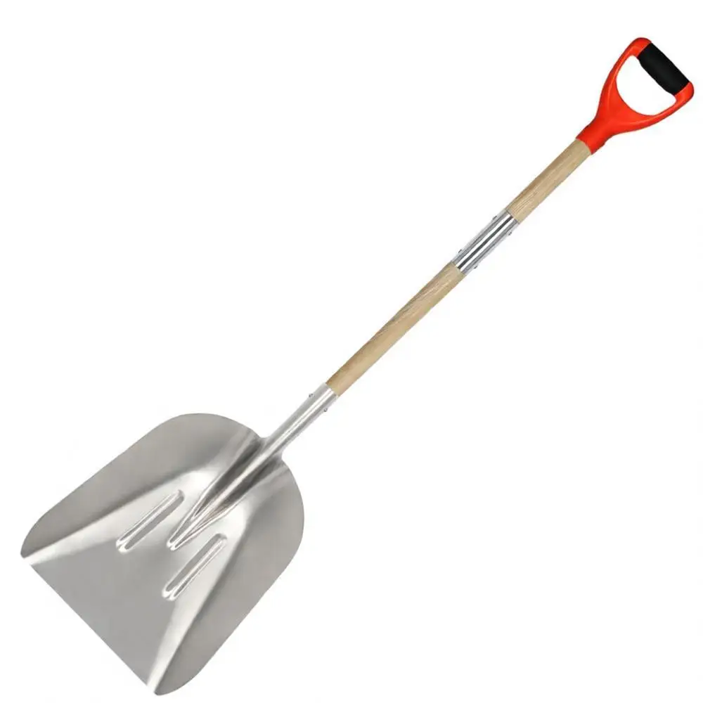 

Прочная металлическая лопата с D-образной рукояткой, 51.1 дюйма, для подъездных дорог, угля, мульчи и садоводства