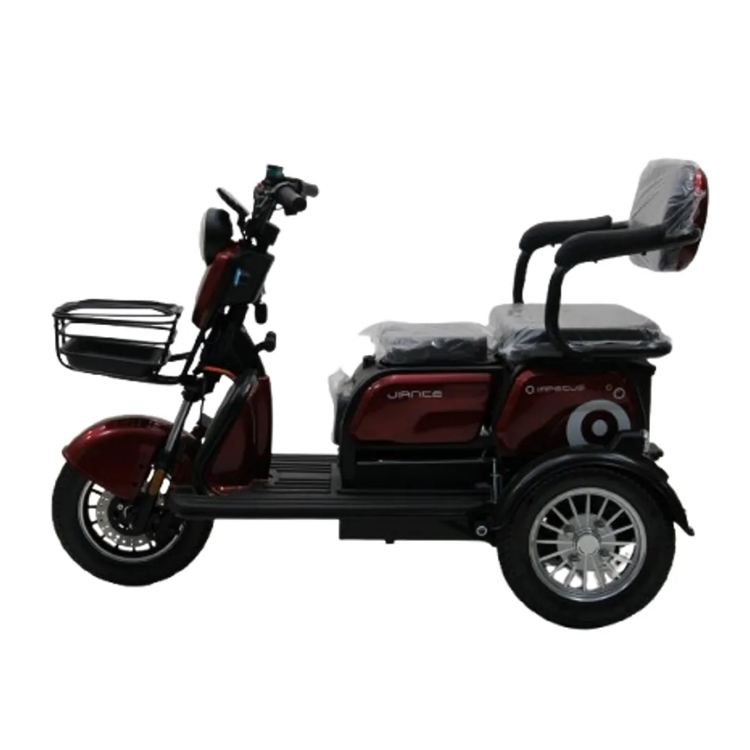 

Modification Fashion design Three Wheel Two Seats Electric Mobility Scooter 800W with 20ah Lead Acid Battery Long Range for Adul