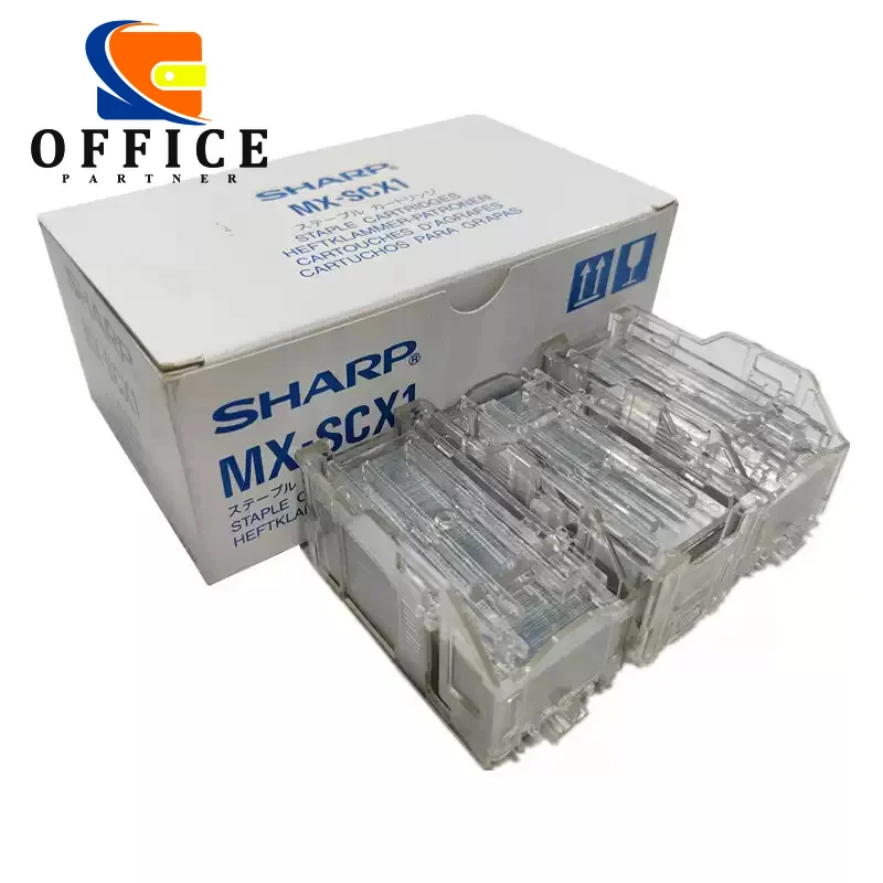 

Оригинальный новый картридж со скобами MX-SCX1 — коробка из 3 штук для Sharp MX 2300N 2310U 2600N 2610N 2615N 2616N 2640N 2700N 2700NJ 3100N