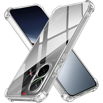 Shockproof Silicone Soft Case For Xiaomi POCO F7 Ultra F6 F5 F4 F3 F2 X7 X6 X5 X4 X3 M7…