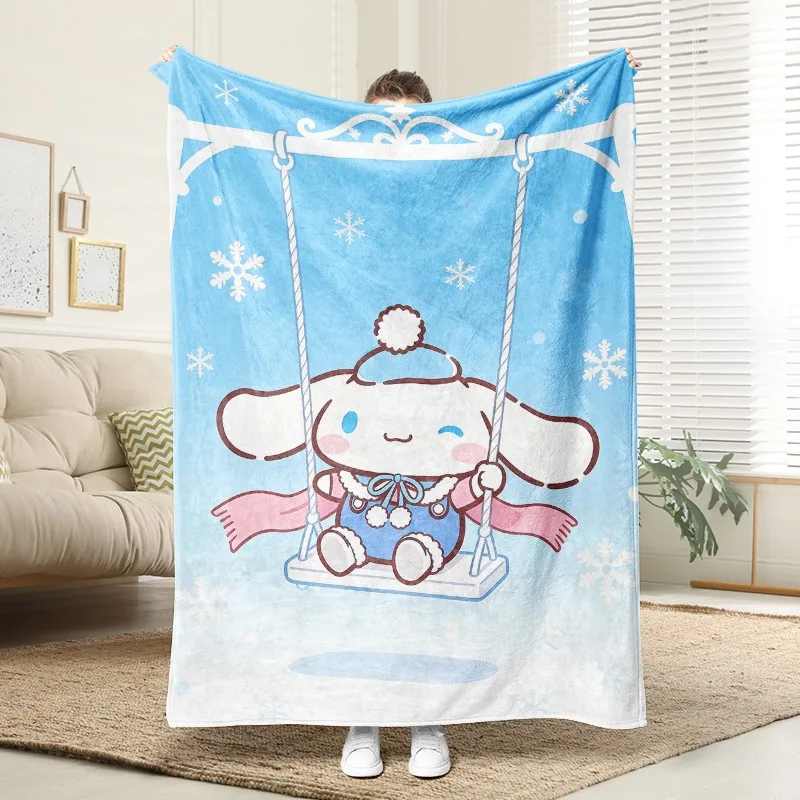 Sanrio Blanket Cinnamoroll Win - Christmas Throw Blanket ulasan dan harga
