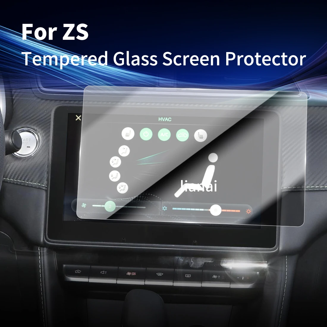 

Carplay Screen Protector Tempered Glass Protective Film Navigator Protection Auto Stickers Car Accessories For MG ZS 2023 2024