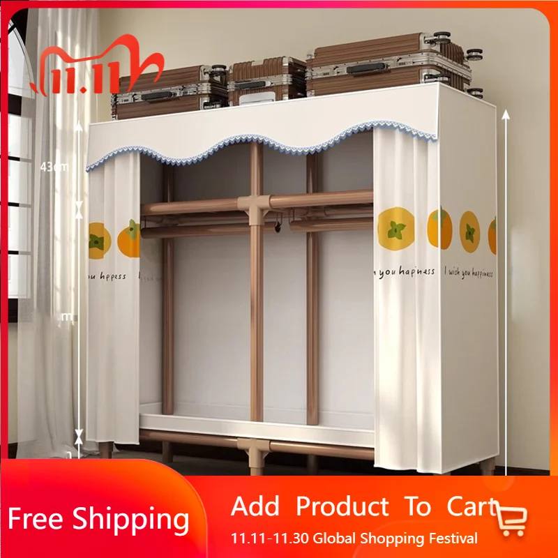 

Shelves Modern Wardrobe Space Saving Storage Organizer Bedroom Partitions Portable Closet Display Ropero Lounge Suite Furniture