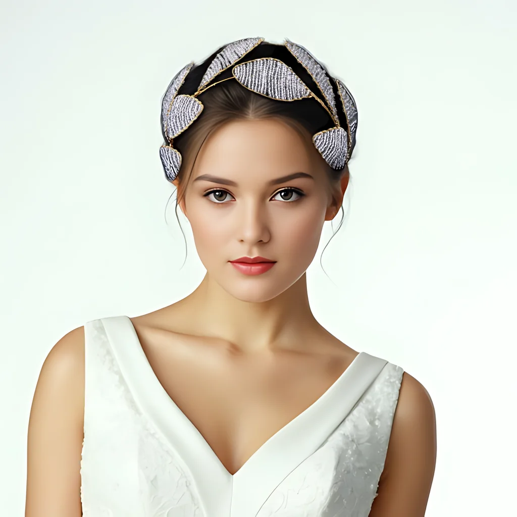 Golden Color Wedding Bridal Hair Band Bride Beads Hair Accessories Women Fashion Headband Banquet Party Headwear HP720