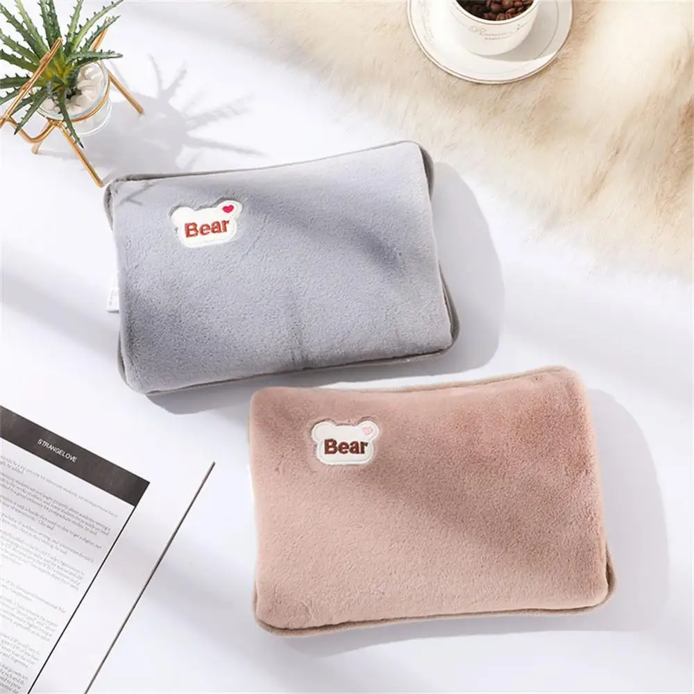 Portable Hand Warmer Double Insert Cartoon Pattern Safe Automatic Power Off Home Warming Product Hot Water Bag Reusable Cute