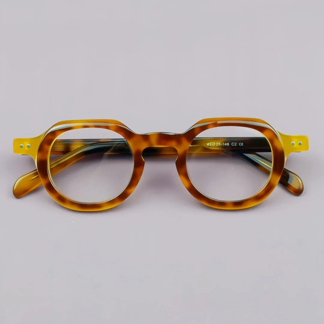 

Винтажная оправа для очков из ацетата, дизайнерская оптическая оправа для мужчин и женщин, роскошные очки, возможность индивидуальной настройки по рецепту