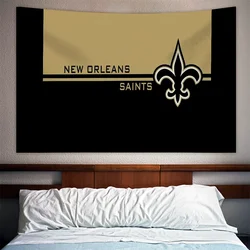 New Orleans Saints Bedroom Decoration Boho Home Decoration Living Room Decor Aesthetic Anime Tapestry Wall Hanging Art Mural