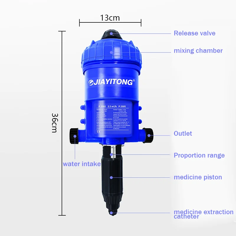 Veterinary Farm Fertilizer Ejector Dosing Dispenser Automatic Fertilizer Applicator Power Proportional Mixing Pump 0.2%-2%