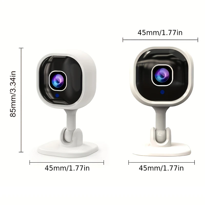 1080p HD Wifi Camera Indoor Mini Home Surveillance Camera Night Vision Two Ways Audio Human Detection 2.4G Security Camera