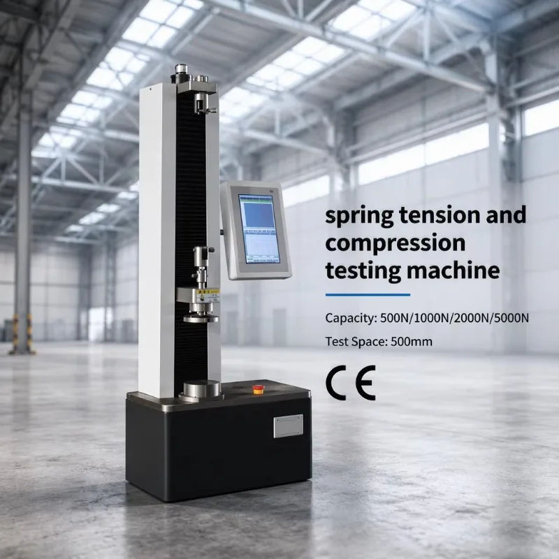 Zhongchuang 500N-5kN Touch Screen Spring Tension and Compression Testing Machine 1% Accuracy JIS B7738 Factory Direct