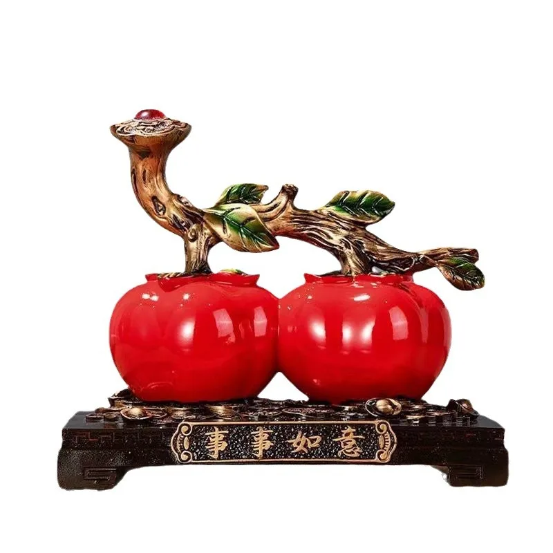 persimmon ornaments, home living room wine cabinets, TV cabinet decorations, housewarming gifts