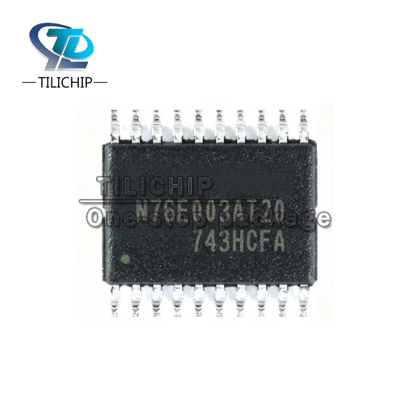 5-10pcs Brand new Original SMD N76E003AT20  N76E003 (TSSOP-20) chip — compatible replacement for STM8S003F3P6.