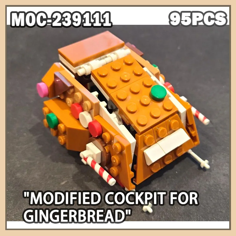 

MOC-239111 Модифицированная кокпит для пряников Строительный блок Космическая война Серия фильмов Креативные подарки Klocki Пряники Космические войны