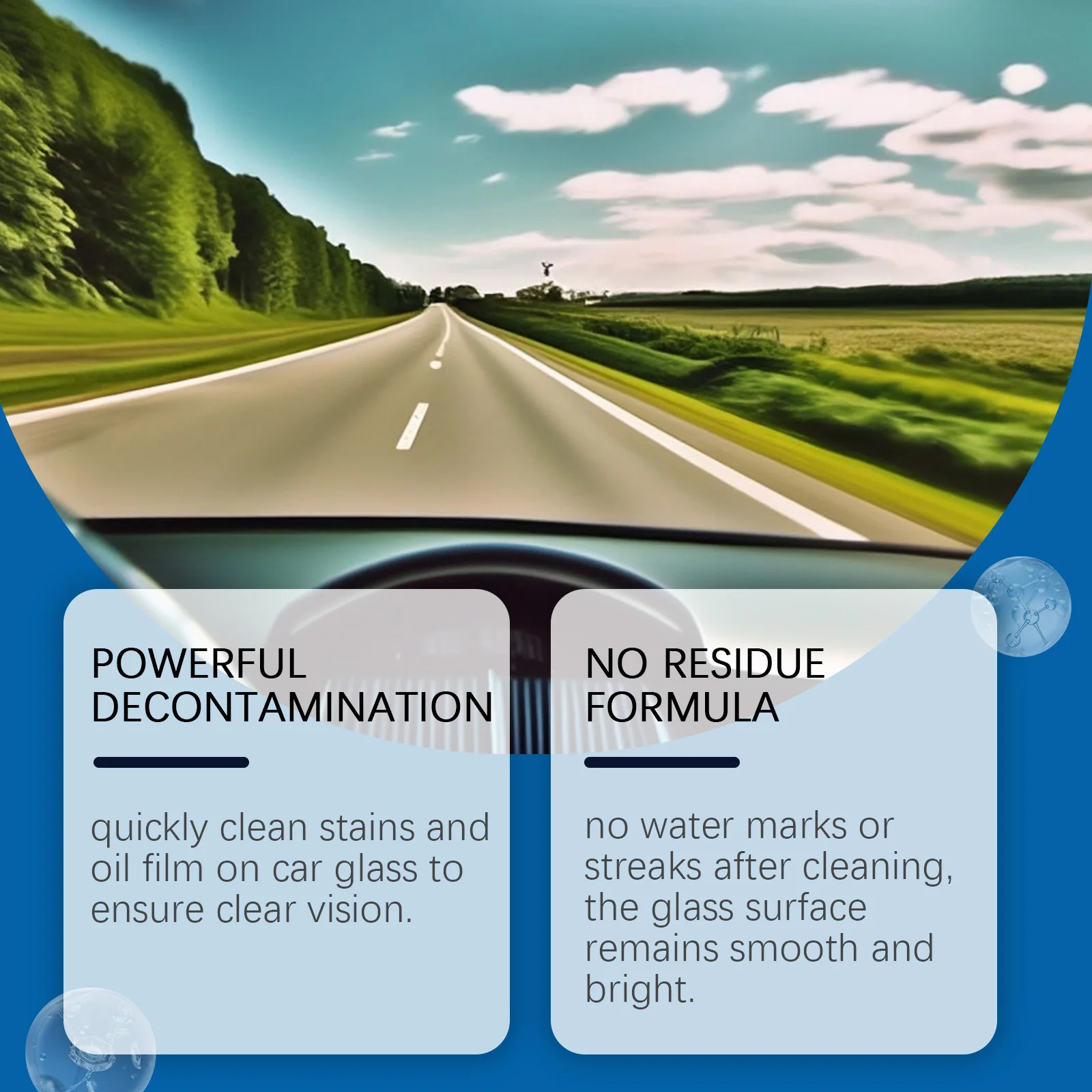 منظف زجاج السيارة: عامل تنظيف للتنظيف الكامل وإزالة البقع وطارد المطر ومكافحة الضباب والرؤية الواضحة #3