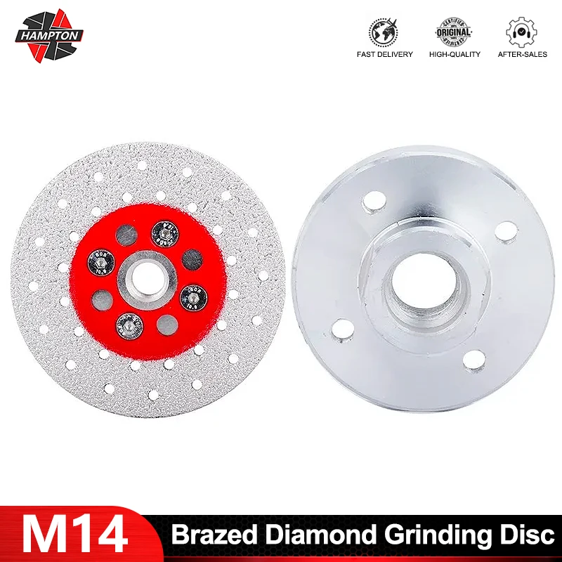 

HAMPTON M14 Vacuum Brazed Diamond Grinding Disc for Angle Grinder Cutting Wheel Saw Blade For Marble Concrete Ceramic Tile