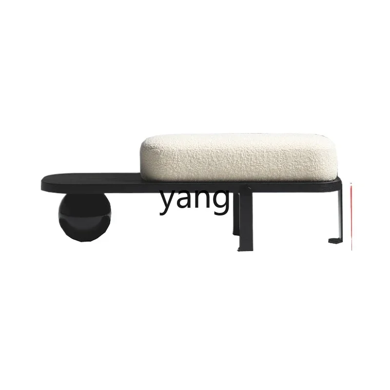 

Yjq Creative Bench Modern Minimalist Lambswool Sofa Fashion Home Casual Shoe Changing Stool