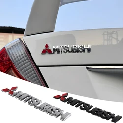 Metal Car Side Fender Sticker Alloy Badge Auto Logo Rear Trunk Decals For Mitsubishi Ralliart X Lancer EX Competition Outlander