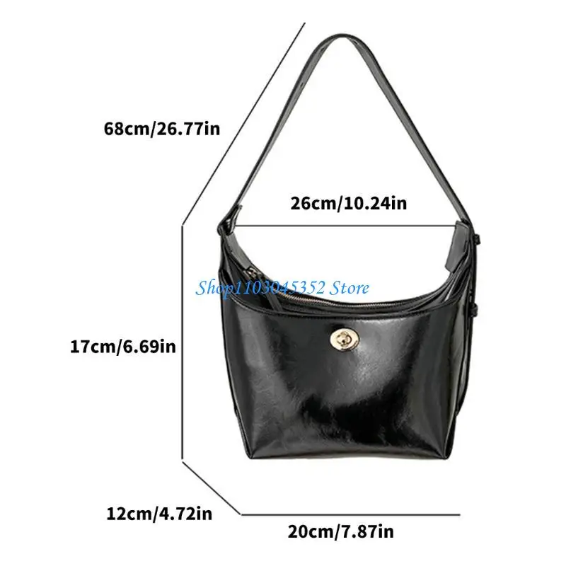 Torba na ramię dla kobiet w stylu retro pu skórzane torebki prosta torebka torebka z zamkiem zamkiem wieczorna torebka