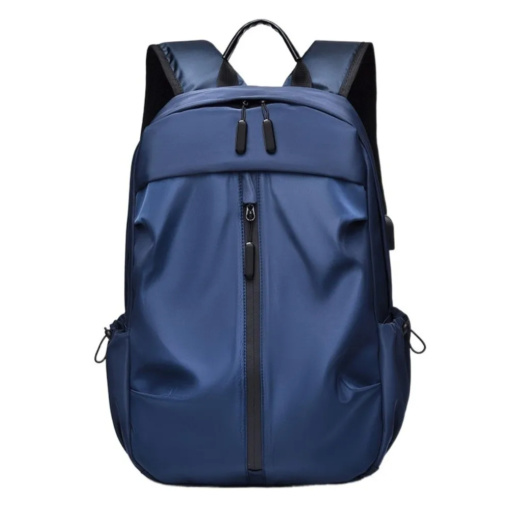 Oxford Cloth Men's Backpack Waterproof with USB Port Students School Bag Korean Style Large Capacity Laptop Backpack School