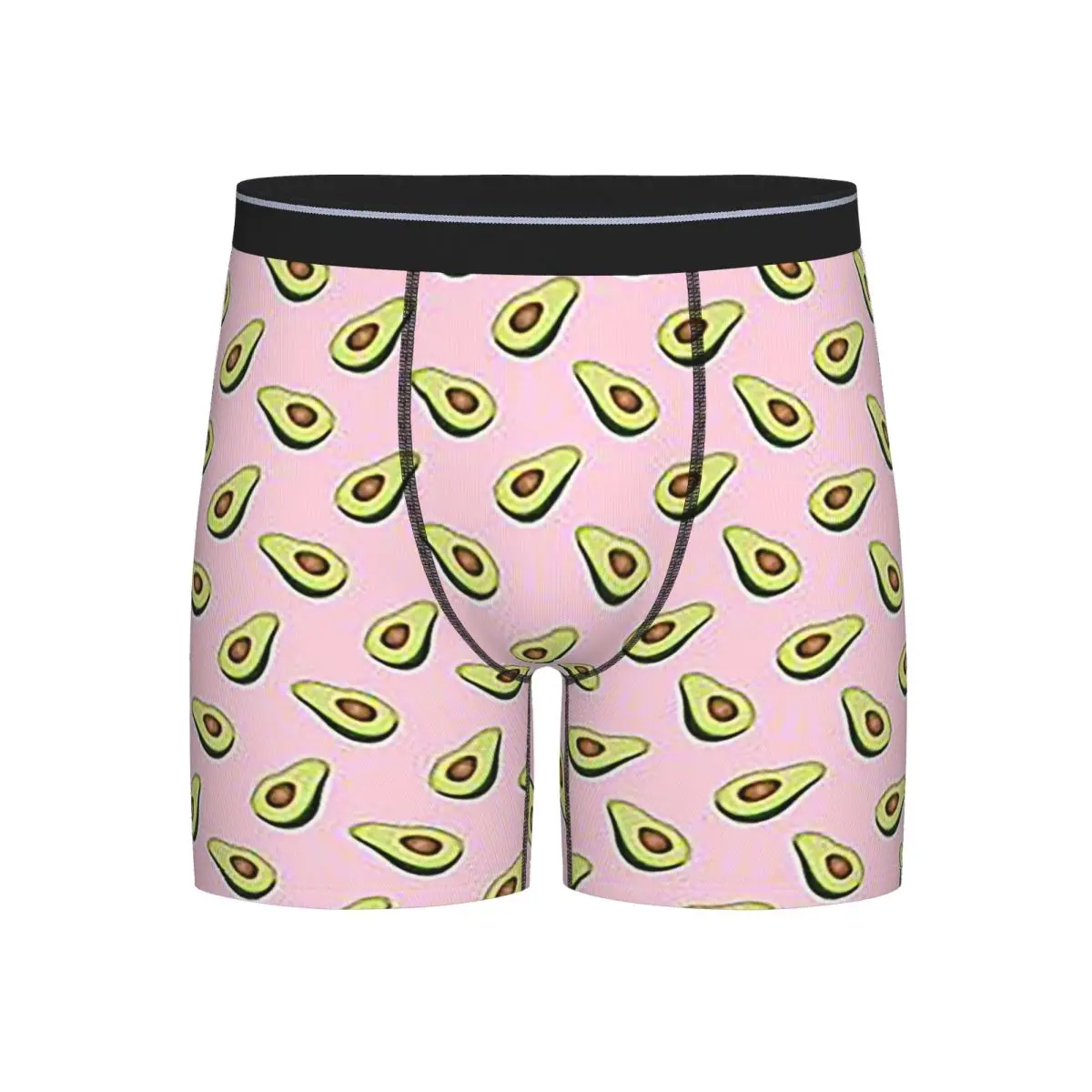 

Long Boxer Underpants Shorts Avocado Panties Men's Soft Underwear for Homme Man Boyfriend Gifts
