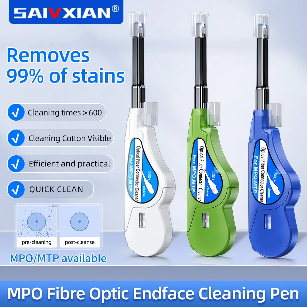 

SAIVXIAN Fiber Optic Cleaning Pen MPO Connectors Cleaner Optical Fiber Cleaner Tools MPO Connector Cleaner