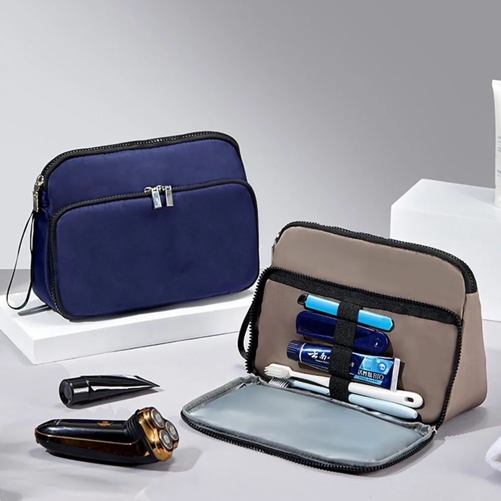 

Double-layer Toiletry Bag for Men Waterproof Large Capacity Travel Toiletry Organizer Portable Dry Wet Separation