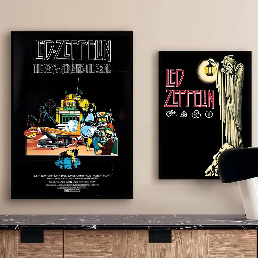 ملصق Band L-Led Z-Zeppelin عالي الدقة ذاتي اللصق مقاوم للماء مثالي للمنزل والمكتب وغرفة النوم هدية رائعة #2