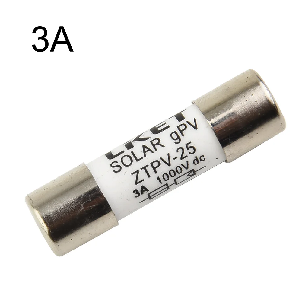 태양광 발전 DC 퓨즈, 전원 시스템용 DC PV 태양광 퓨즈, 1038 DC1000V, 멜트 1A, 2A, 3A, 4A, 5A, 6A, 8A, 10A, 12A, 15A, 16A, 20A