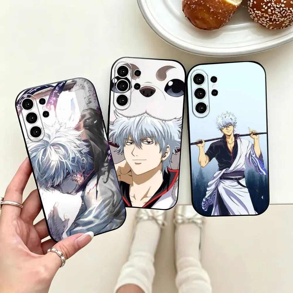 G-Gintama-Gintoki Sakata  Phone Case For Samsung S25,S24,S21,S22,S23,S30,Ultra,S20,Plus,Fe,Lite,Note,10,Black Cover